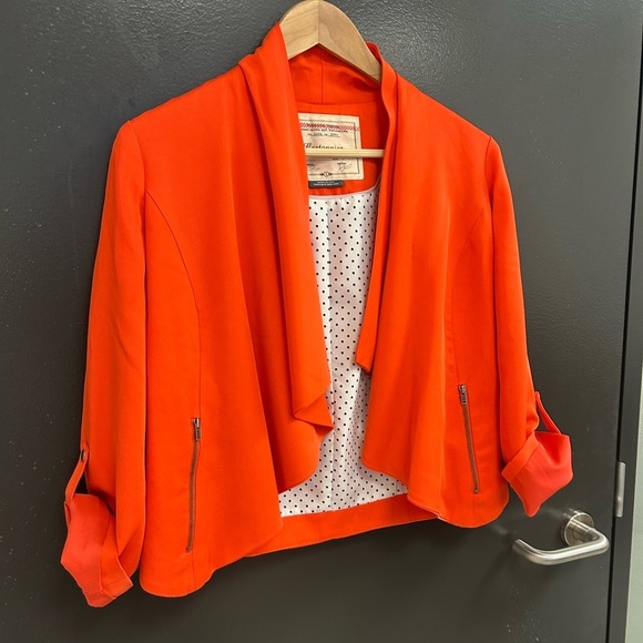 Cartonnier (Anthropologie) S Women's Orange blazer EUC - Picture 2 of 11